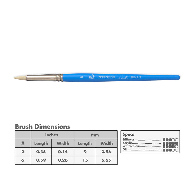 Princeton 3750 Select Artiste Bristle Brushes