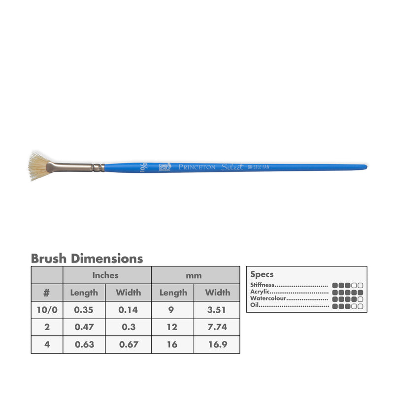 Princeton 3750 Select Artiste Bristle Brushes