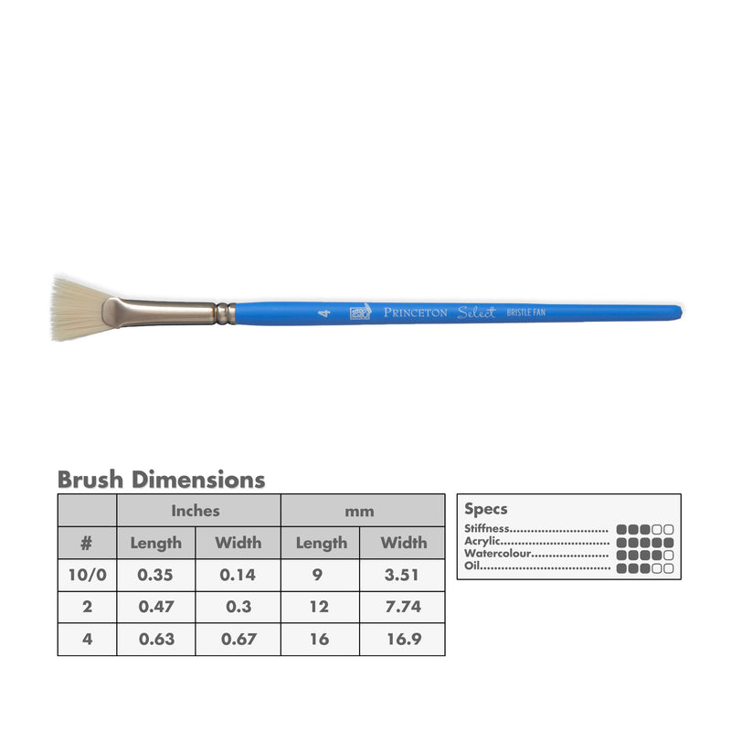 Princeton 3750 Select Artiste Bristle Brushes