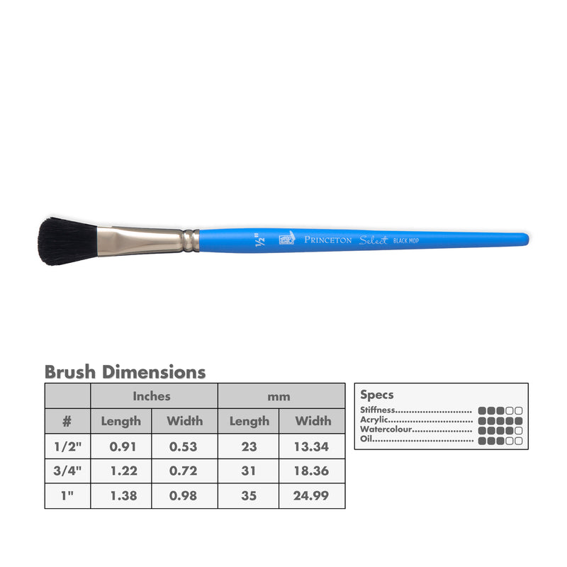 Princeton 3750 Select Artiste Bristle Brushes