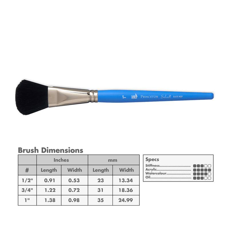 Princeton 3750 Select Artiste Bristle Brushes