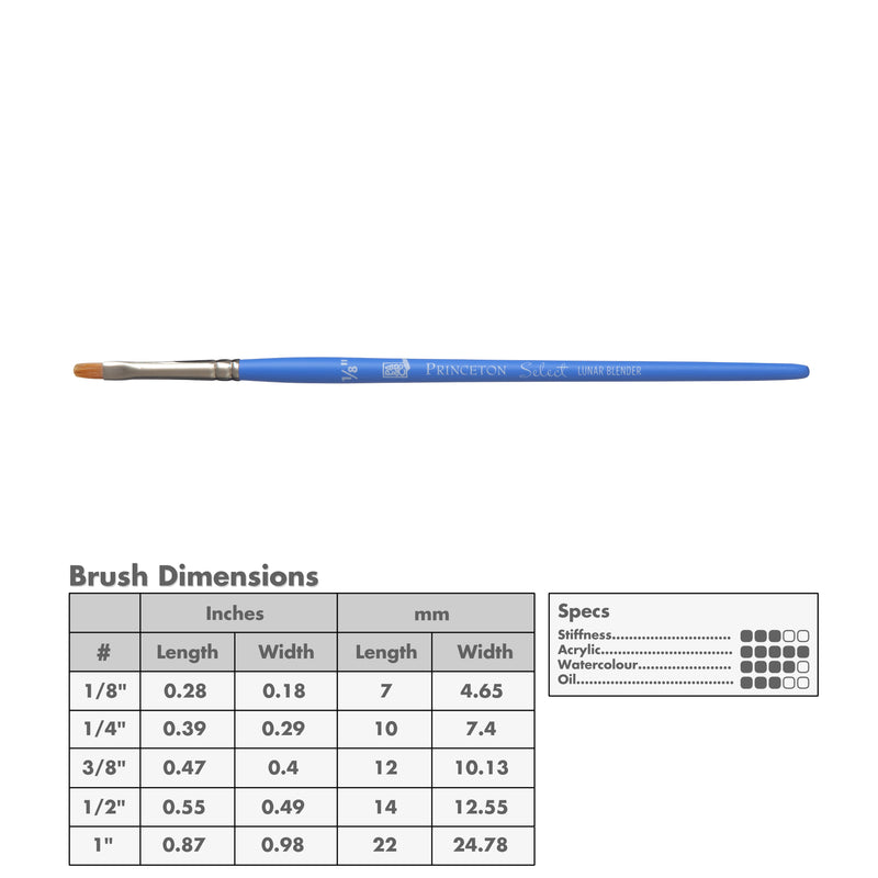 Princeton 3750 Select Artiste Bristle Brushes