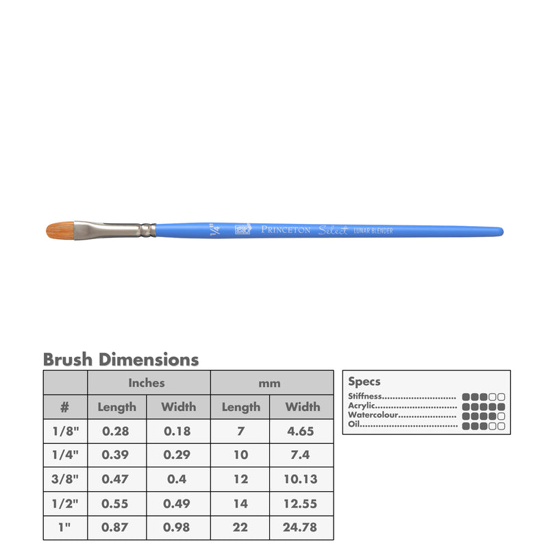 Princeton 3750 Select Artiste Bristle Brushes