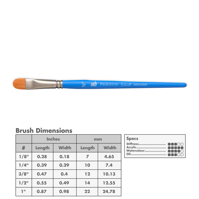 Princeton 3750 Select Artiste Bristle Brushes