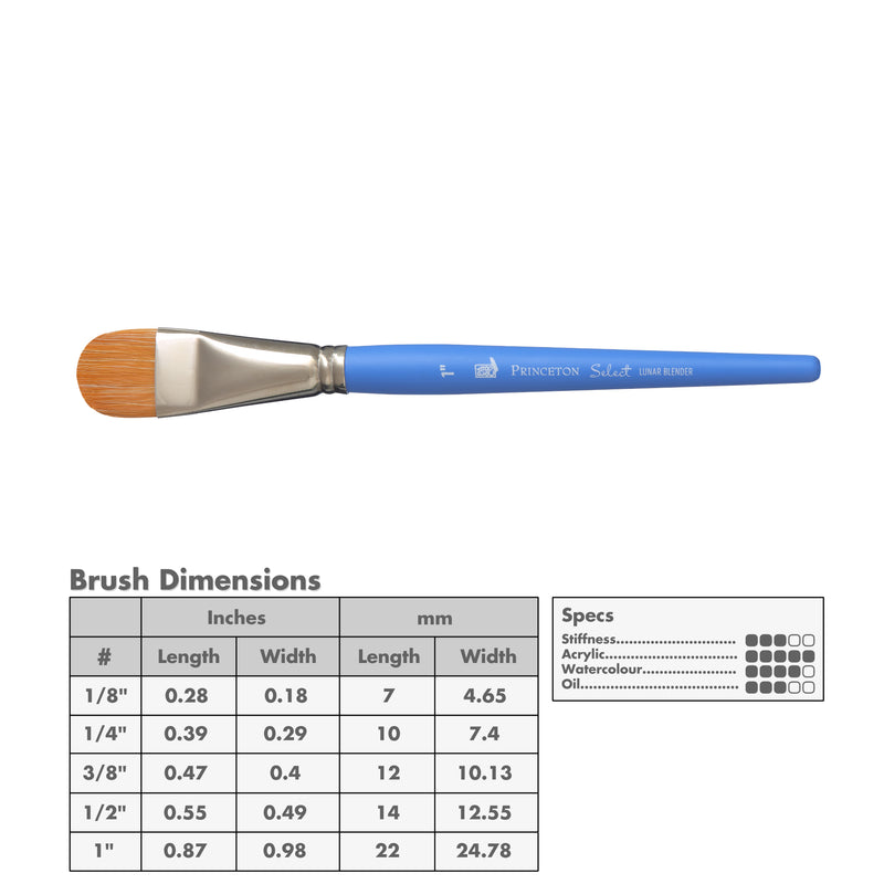 Princeton 3750 Select Artiste Bristle Brushes