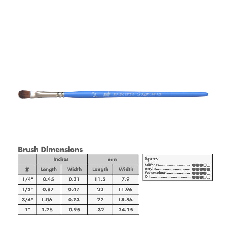 Princeton 3750 Select Artiste Bristle Brushes