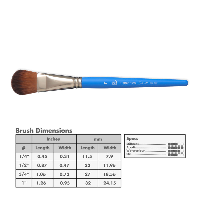 Princeton 3750 Select Artiste Bristle Brushes