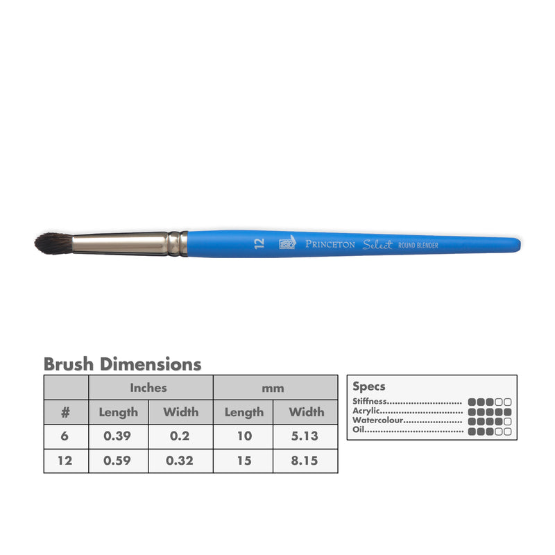 Princeton 3750 Select Artiste Bristle Brushes