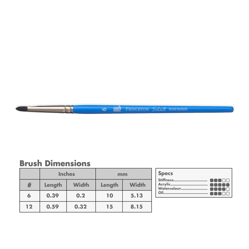 Princeton 3750 Select Artiste Bristle Brushes