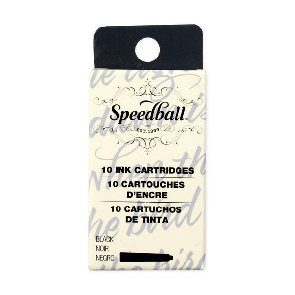 Speedball Calligraphy Fountain Pen Refill 10pk Black