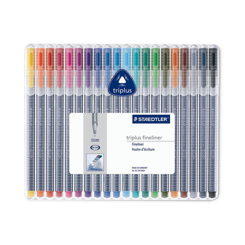 Staedtler Triplus Fineline Set of 20 Markers