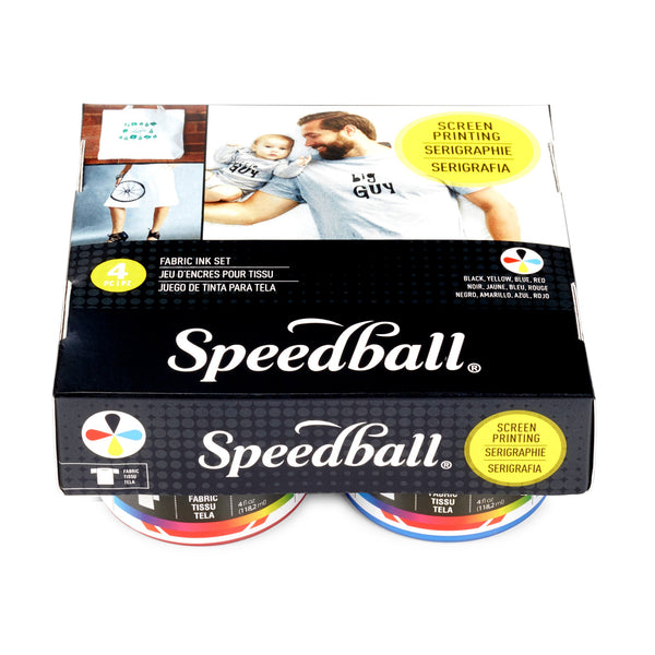 Speedball Fabric Screen Printing Ink Starter Set 4