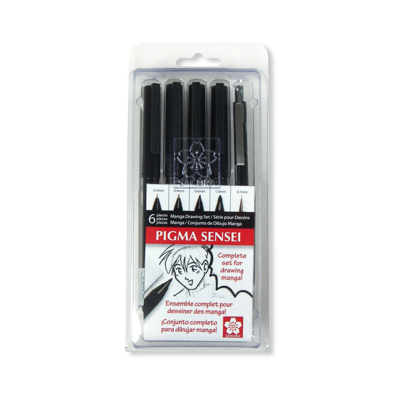 Sakura Pigma Sensei Manga Drawing Kit - 6 Piece Set