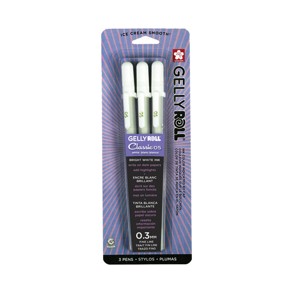 Sakura Gelly Roll Classic White Fine (05) 3-Pack