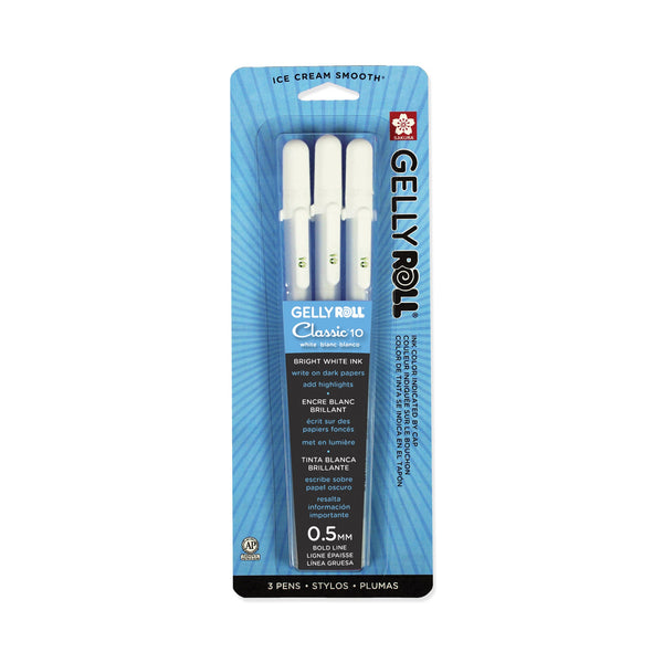 Sakura Gelly Roll Classic White Bold (10) 3-Pack