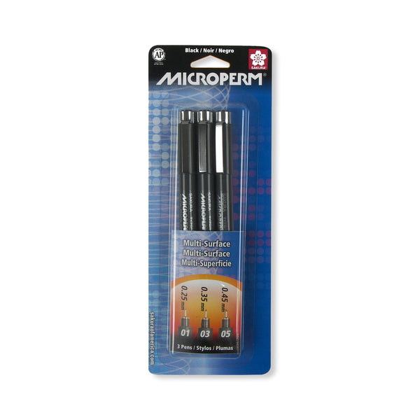 Sakura Microperm Pen Set of 3