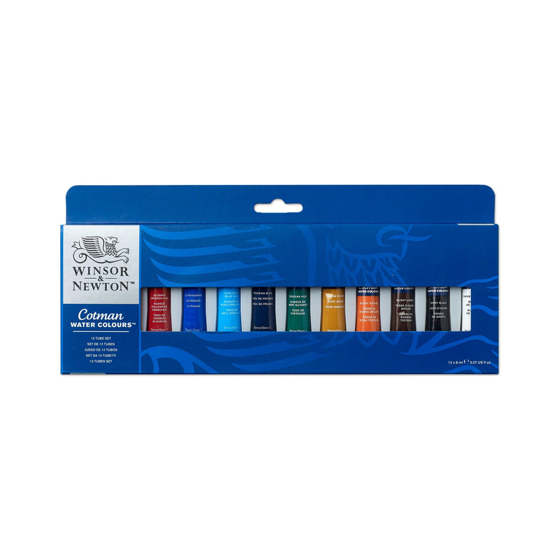 Winsor & Newton Cotman Watercolour Tube Set - 12 x 8ml