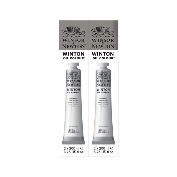 Winsor & Newton Winton Oil - Titanium White - 2 x 200ml Pack