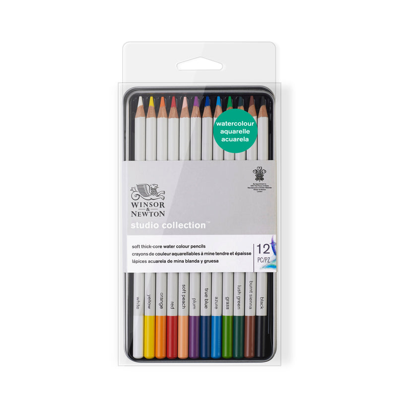 Winsor & Newton Studio Collection - 12 Watercolour Pencil Set