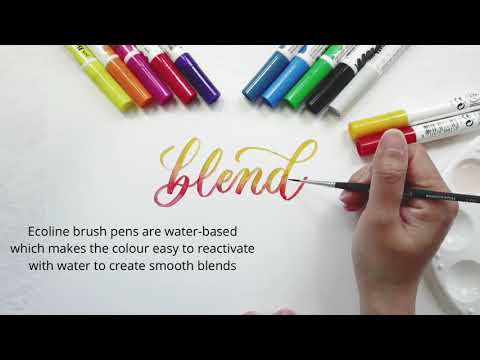 Ecoline Watercolour Brushpen, Primary Set of 5 - The Art Store/Commercial  Art Supply